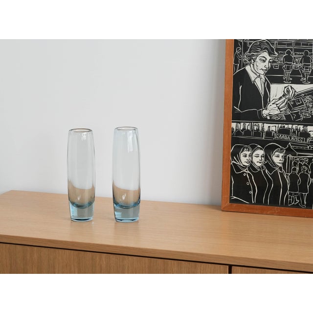 Glass Vintage Danish Glass Vase by Per Lütken for Holmegaard, 1950s For Sale - Image 7 of 8