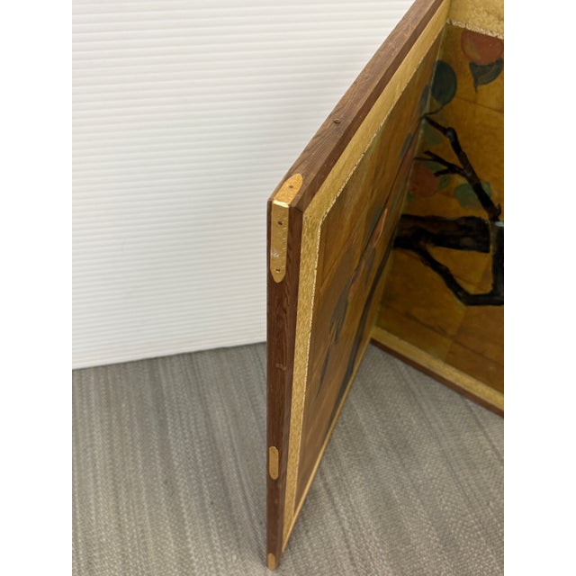 Japanese Byobu Persimmon Tree Screen For Sale - Image 11 of 12