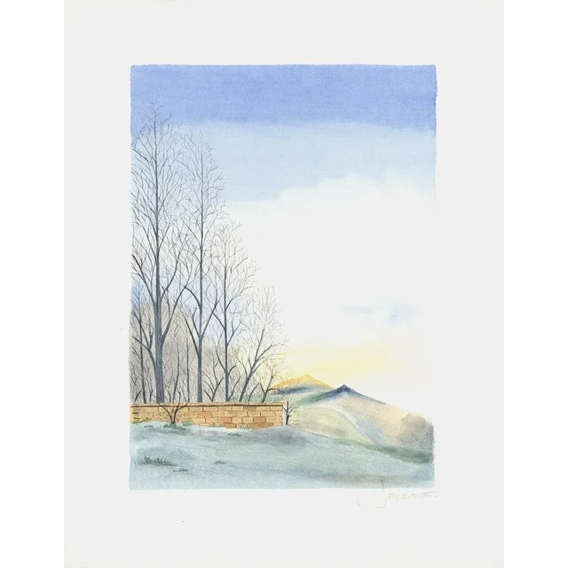 Artist: Borris Saillart Title: Au bout de la cloture Year: 1975 Signed: Yes Medium: Etching Paper Size: 26 x 20 inches (...