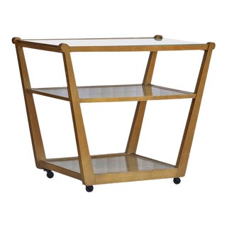 Edward Wormley for Drexel Precedent Rolling Bar Cart For Sale