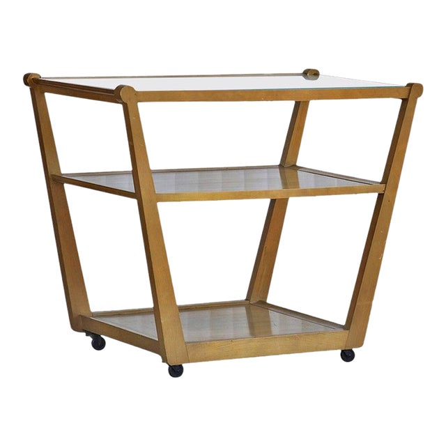 Edward Wormley for Drexel Precedent Rolling Bar Cart For Sale