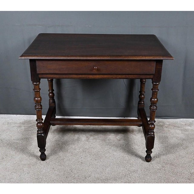 Small 19th Century Louis XIV Oak Desk For Sale - Image 6 of 16