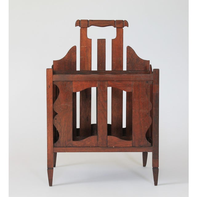Vintage Arts & Craft Style Magazine Rack For Sale - Image 4 of 15