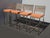 1990s Set of Four Vintage Westminster Teak & Stainless Steel Vogue Bar Stools For Sale - Image 5 of 13