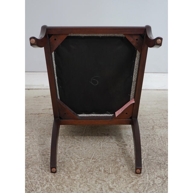 Set of 8 Henkel Harris Mahogany Dining Chairs For Sale - Image 16 of 18