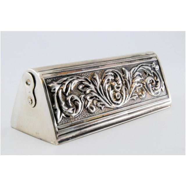 Toothpick Holder in Silver Relief, in Good conditions. Designed 1980 to 1989