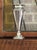 Hollywood Regency Vintage Traditional Silver Plated Fluted Trumpet Vase For Sale - Image 3 of 5