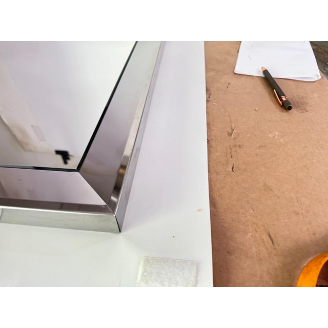 Wall Mirror in Aluminium and Glass, France, 1970s For Sale - Image 9 of 11