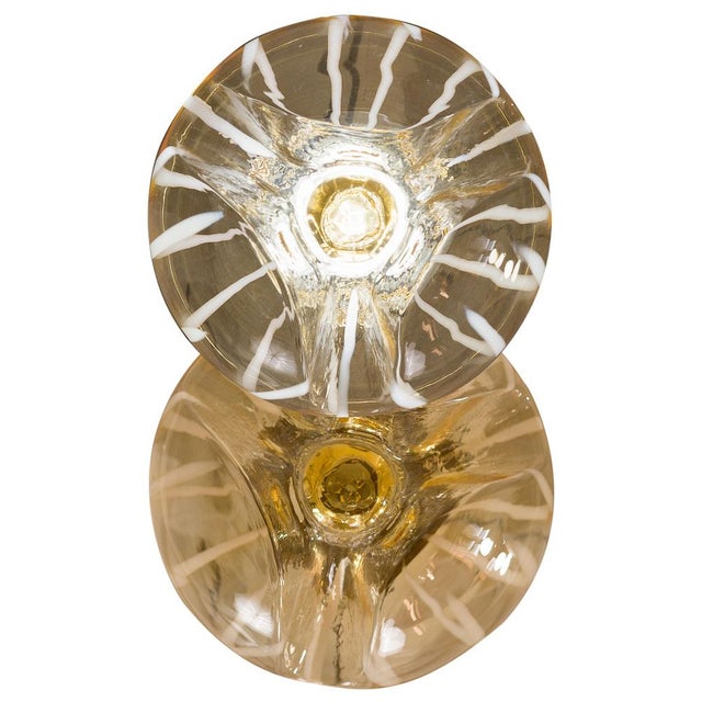 Mid-Century Modern Pendant Light With Murano Blown Glass Globe, Italy For Sale - Image 3 of 11