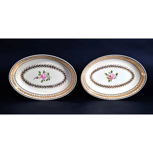 Gilded Botany: Neale Creamware Oval Polychrome Dishes Object: Pair of Oval Serving Dishes Origin: Neale or Neale & Wilson,...