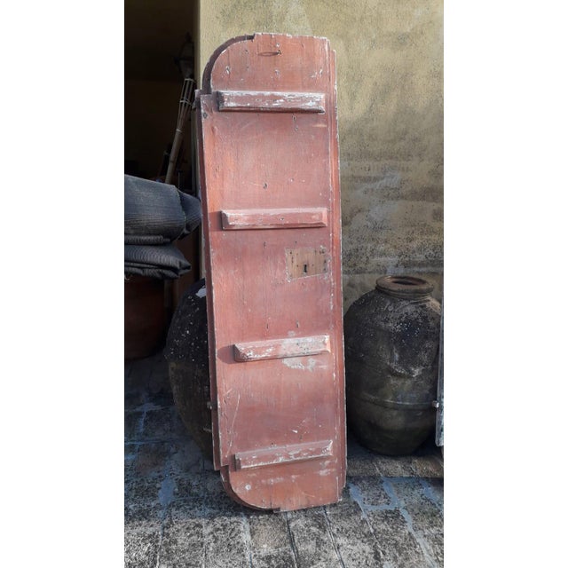 Aqua Doors with Lacquers and Gold Leaf Decorations, Late 17th Century, Set of 2 For Sale - Image 8 of 10