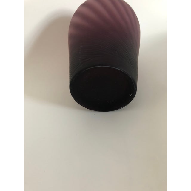 Purple Twist Mist Art Glass Vase Chairish