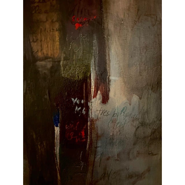 Coffee Original Male Figurative Painting Titled "Loves Silent Poetry" Framed For Sale - Image 8 of 9