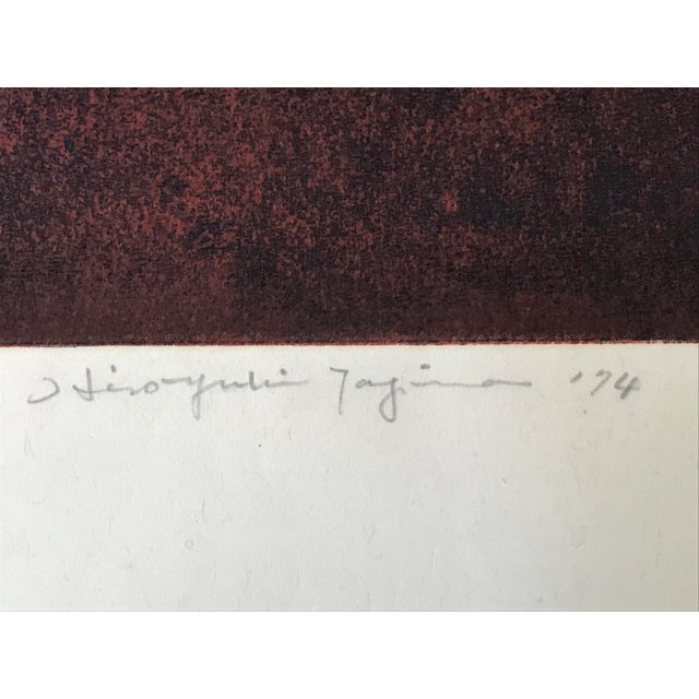 Hiroyuki Tajima “Knight and Loophole” Wood Block Print, C.1974 For Sale In San Francisco - Image 6 of 7