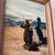 Blue 20th Century Oil on Board Framed Signed Impressionist Style Depicting Family at Seashore For Sale - Image 8 of 10