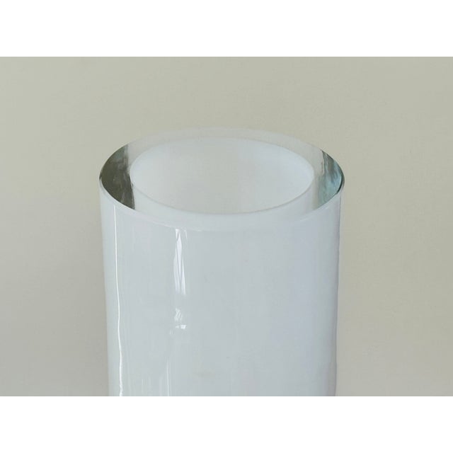 Alfredo Barbini 1970’s Signed Alfredo Barbini Sommerso Glass Vase For Sale - Image 4 of 13