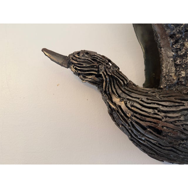 1970s French Jacques Lerebourg 1979 Duck Sculpture For Sale - Image 5 of 16