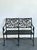 Mid-Century Modern Vintage Wrought Iron Ivy Bench For Sale - Image 3 of 12