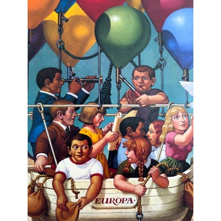 Pro Europe 1984 Original Political Poster by Hans Reisinger For Sale