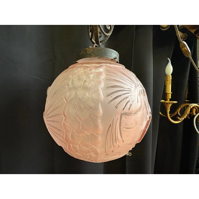 Art Deco Chandelier by Muller Frères For Sale - Image 16 of 18