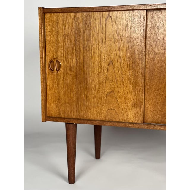 Brown Scandinavian Teak Sideboard, 1960s For Sale - Image 8 of 9