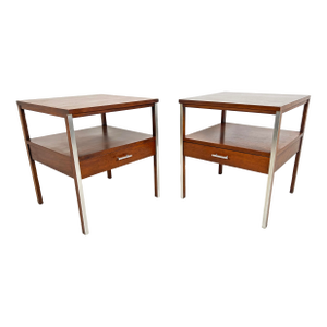 C. 1960s Paul McCobb for Calvin Furniture End Tables - A Pair