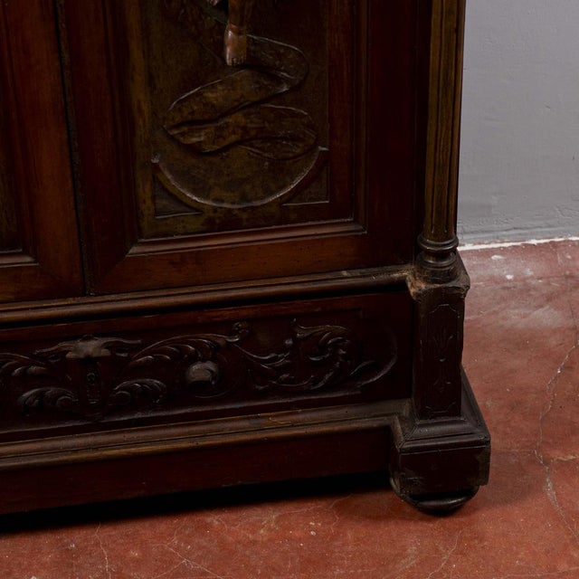 Carved Secretaire with Drawers For Sale - Image 11 of 18
