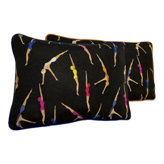 S. Harris Pallas Athena Minerva Lumbar Pillows - a Pair For Sale