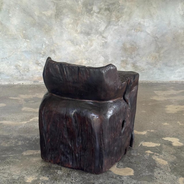 Small Low Japanese-Style Chair, 1990s For Sale - Image 6 of 11