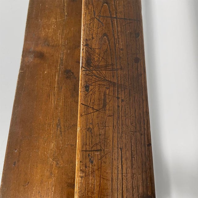 Antique Italian Wooden Bench, 1800s For Sale - Image 9 of 16