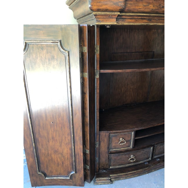 Marge Carson Gold Leaf Armoire Chairish