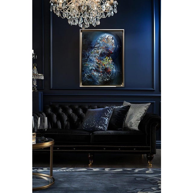 Contemporary Ovidiu Kloska, Angel Waiting 237, Acrylic on Canvas For Sale - Image 3 of 10