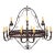 Large Wrought Iron Light Fixture For Sale