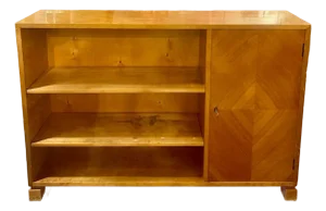 Danish MCM Narrow Bookshelf Cabinet