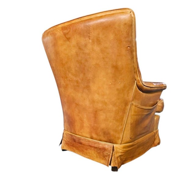 Sheep Leather Club Chair with Magazine Holder, 1970s For Sale - Image 13 of 18