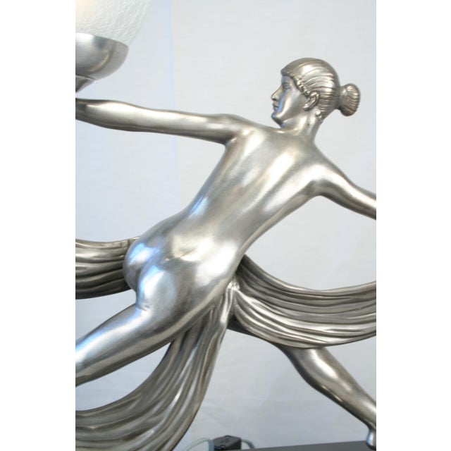 1990s Modern/deco semi-nude girl Lamp For Sale - Image 13 of 18