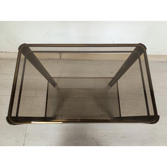Gold Bronze Side Table, 1970s For Sale - Image 13 of 16