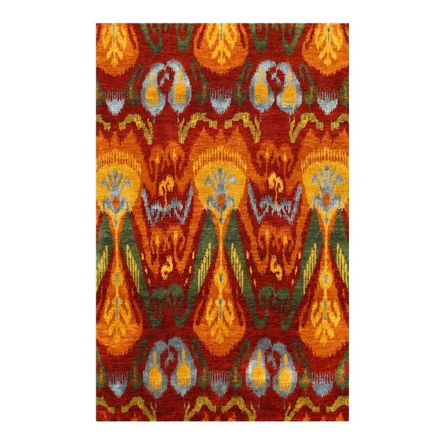 2020s Multi Color Ikat Design For Sale - Image 4 of 4