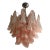Italian Murano Glass Style Chandelier in Pink and White Color For Sale
