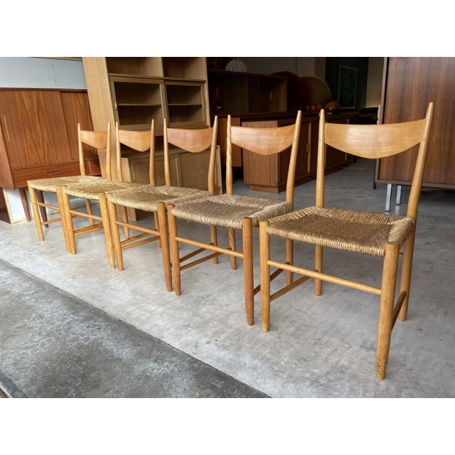 Brown Danish Chairs, 1960s, Set of 5 For Sale - Image 8 of 13
