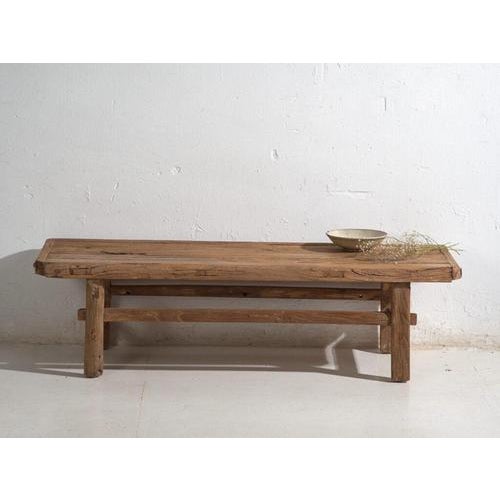 Brown Antique Chinese Qing Dynasty Kang Table in Pine For Sale - Image 8 of 10