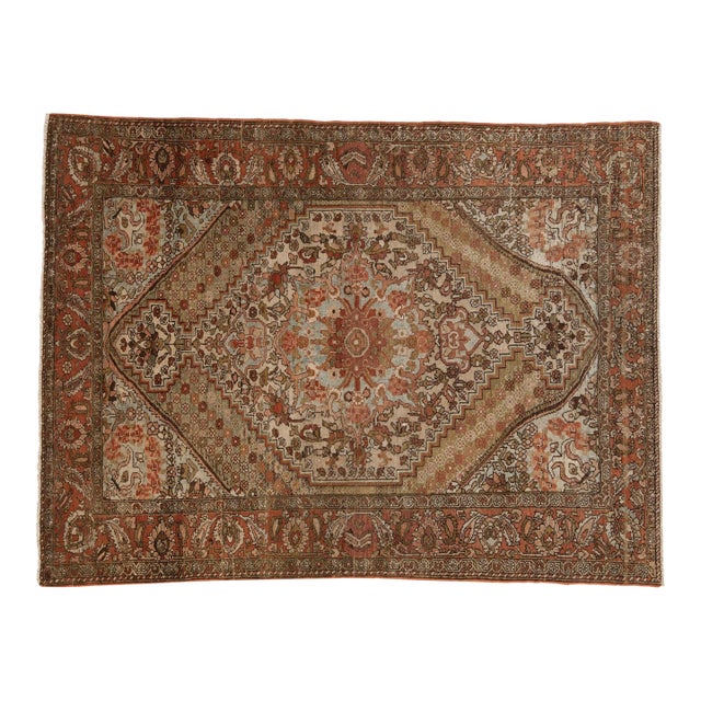 Vintage Distressed Bakhtiari Rug - 4'7" x 6' For Sale