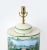 Antique White Vintage English Exported Tea Caddy Hand-Painted Rural Landscape With Pagoda Table Lamp For Sale - Image 8 of 11