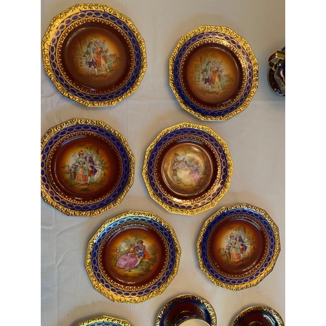 Rococo 1930s Complete Rosenthal “Maria” Porcelain Tea Service – Selb Germany – 29 Pieces For Sale - Image 3 of 15