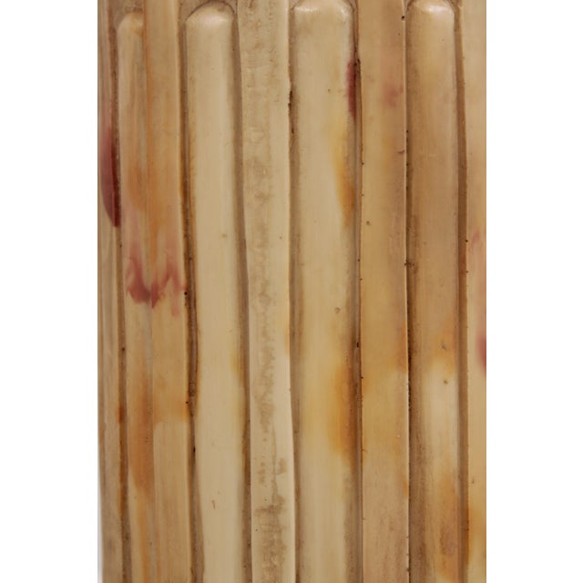 Vintage Neoclassical Alabaster Column Pedestal For Sale - Image 13 of 14
