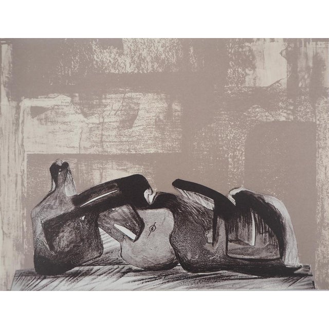 Henry Moore, Reclining Figure, Original Lithograph For Sale - Image 6 of 6
