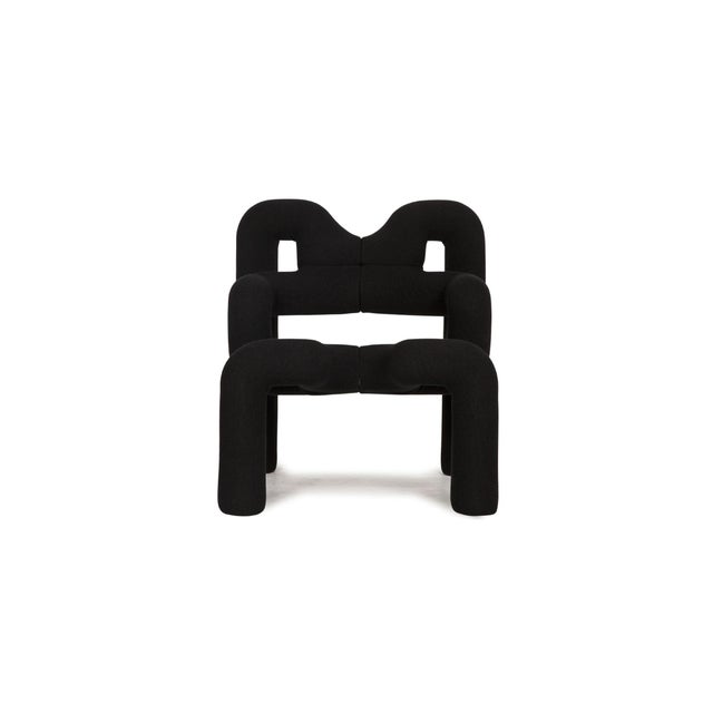 Modern Black Fabric Ekstrem Chair from Varier For Sale - Image 6 of 10