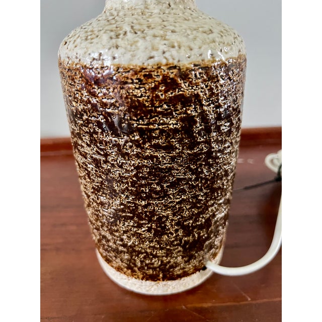 1960s Danish Søholm Stentøj Ceramic Table Lamps Stoneware Svend Aage Jensen For Sale In New York - Image 6 of 8