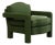 Zucchini Velvet Elio Lounge Chair by Ceraudo For Sale