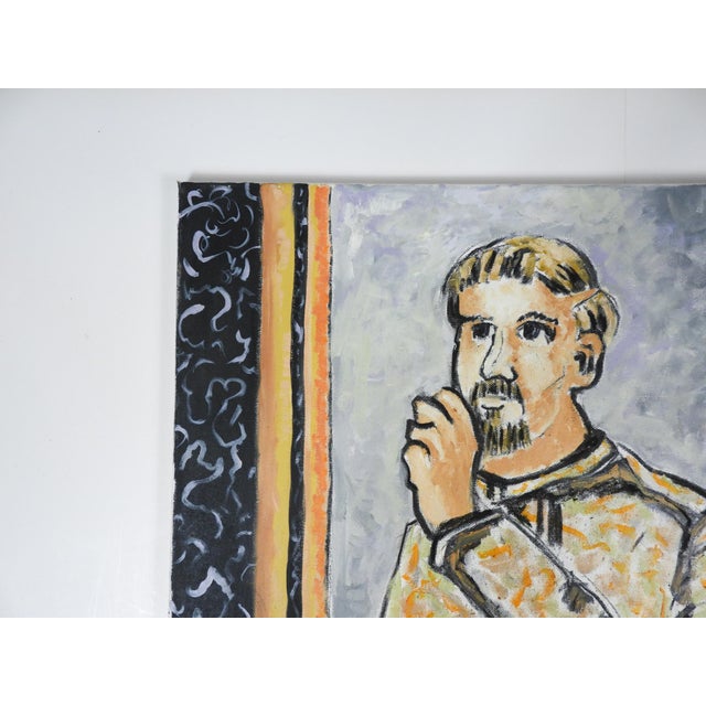 2000 - 2009 Contemporary Bearded Man Portrait Painting For Sale - Image 5 of 6